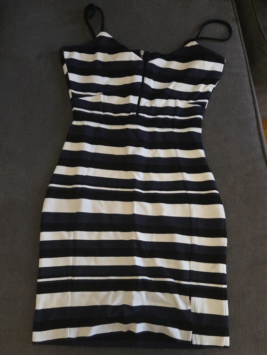 French Connection Dresses & Skirts - French Connection Black & White Striped Spaghetti Strap Mini Dress